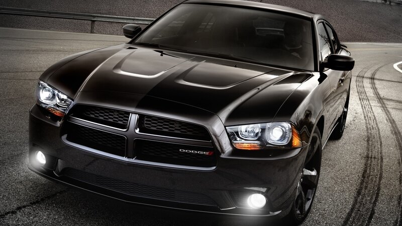 Black Dodge Charger — Tire Marks