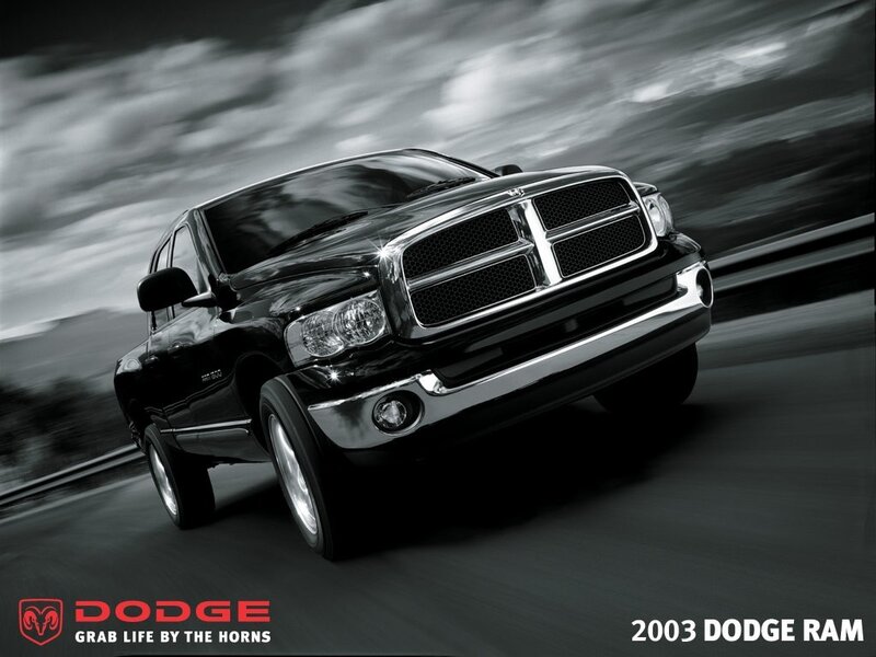 Black Dodge Ram Truck — Dramatic