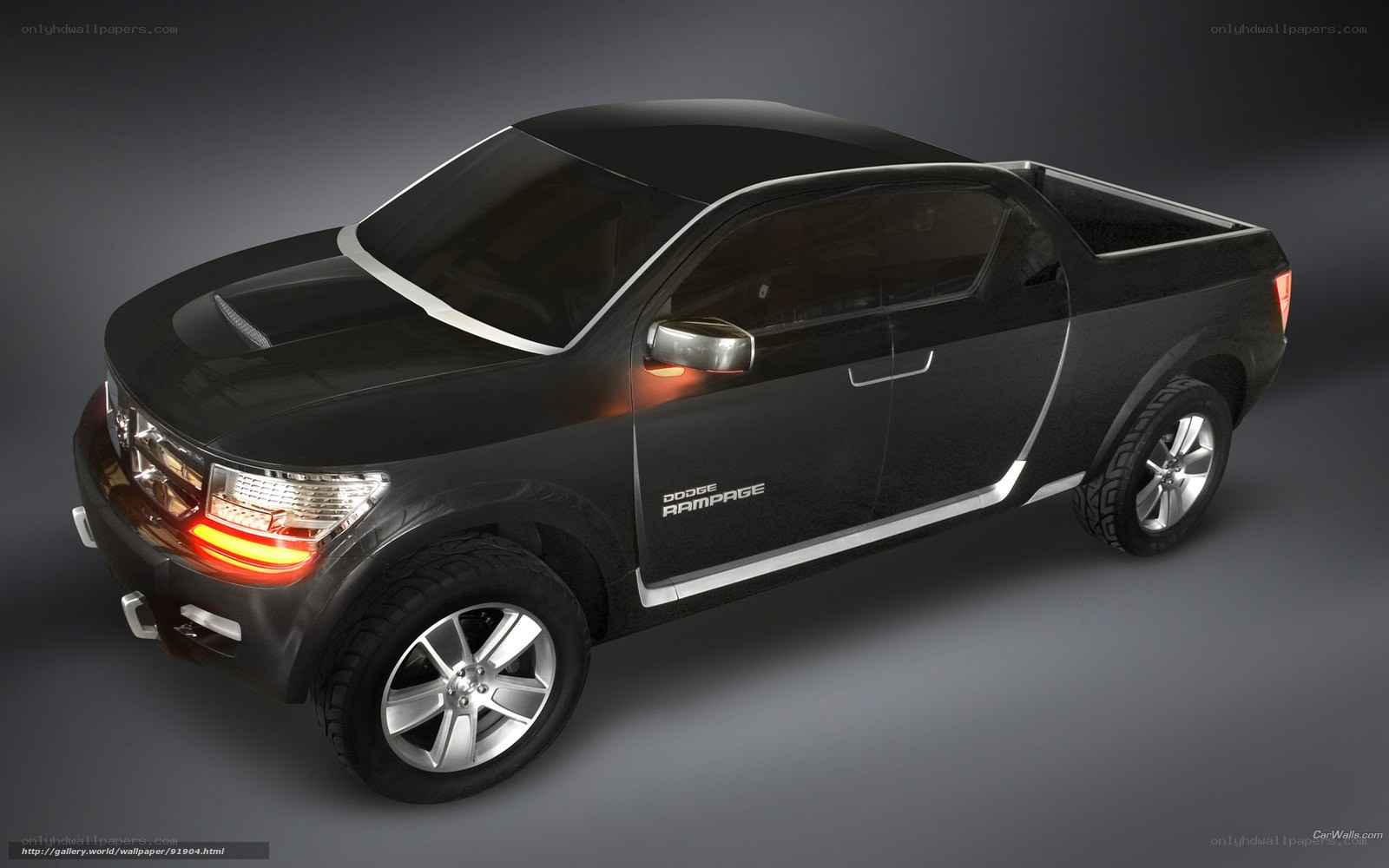 Black Dodge Rampage concept truck