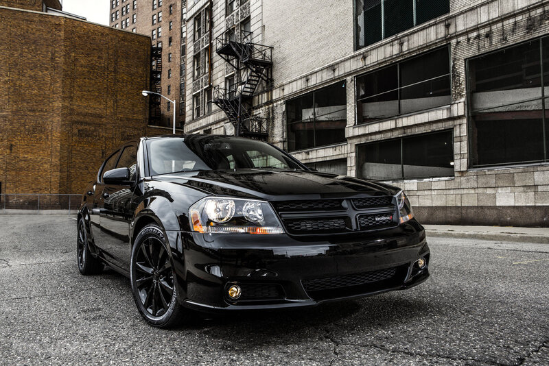 Black Dodge Sedan — Urban