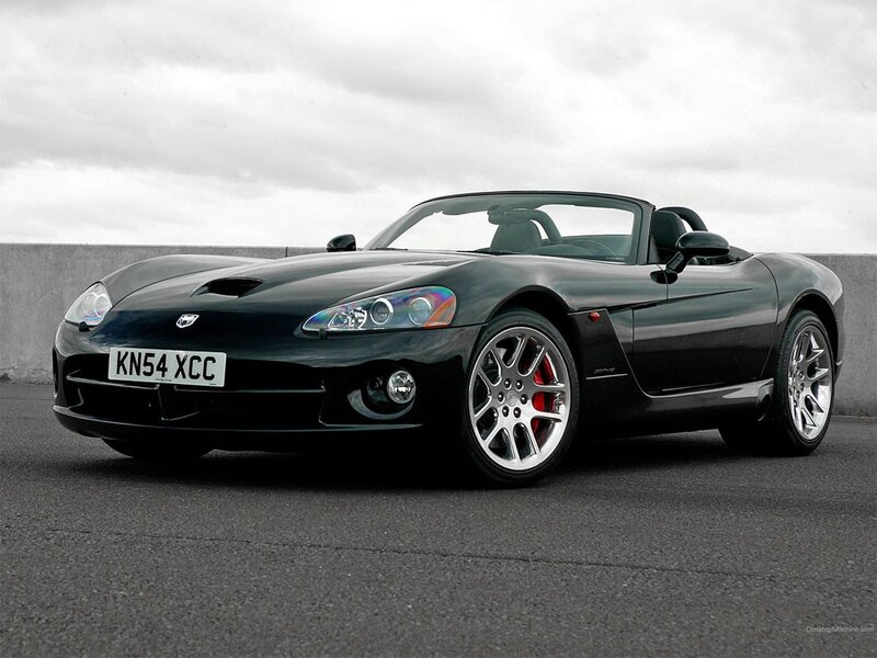 Black Dodge Viper convertible