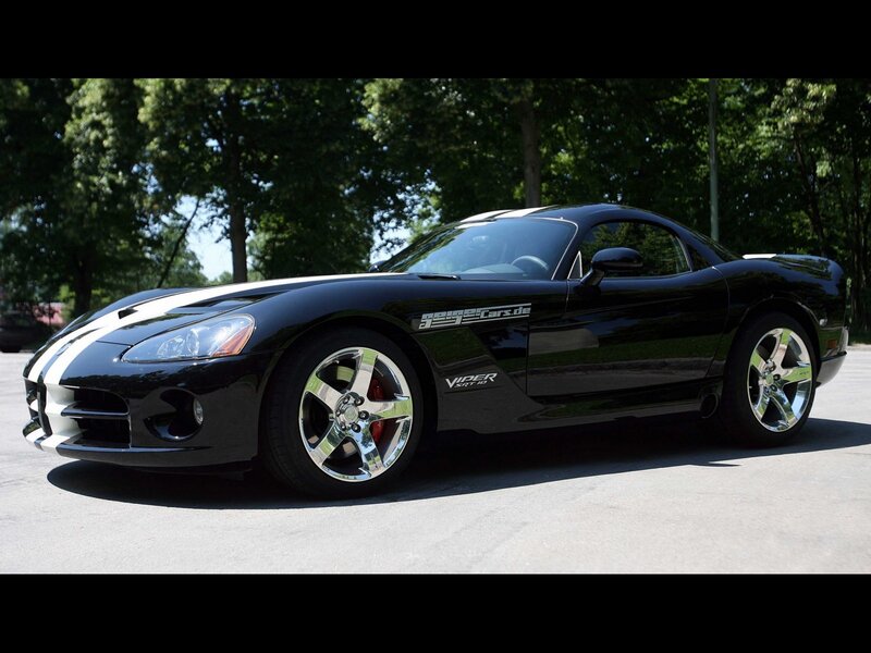 Black Dodge Viper sports car