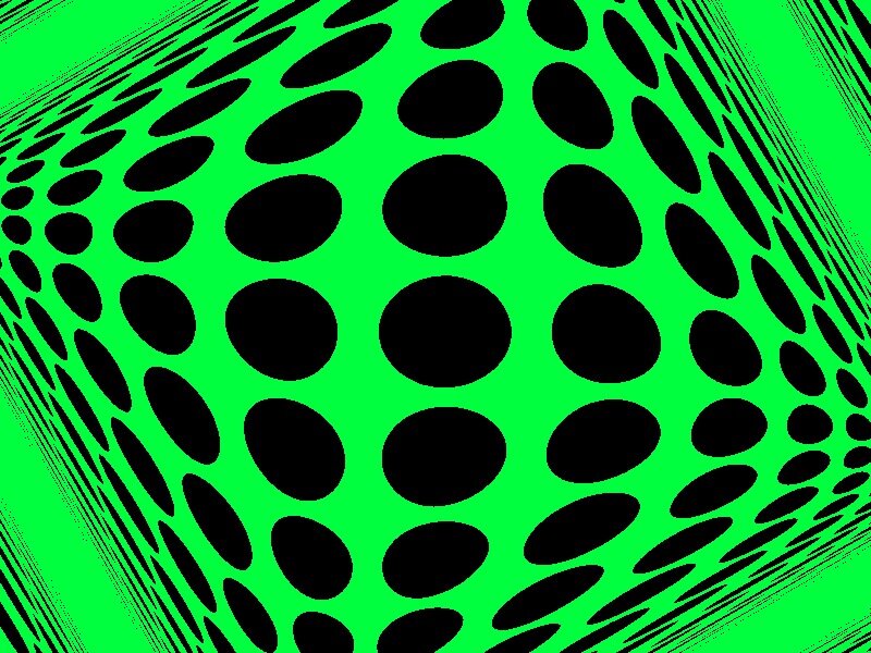 Black Dots on Green Surface