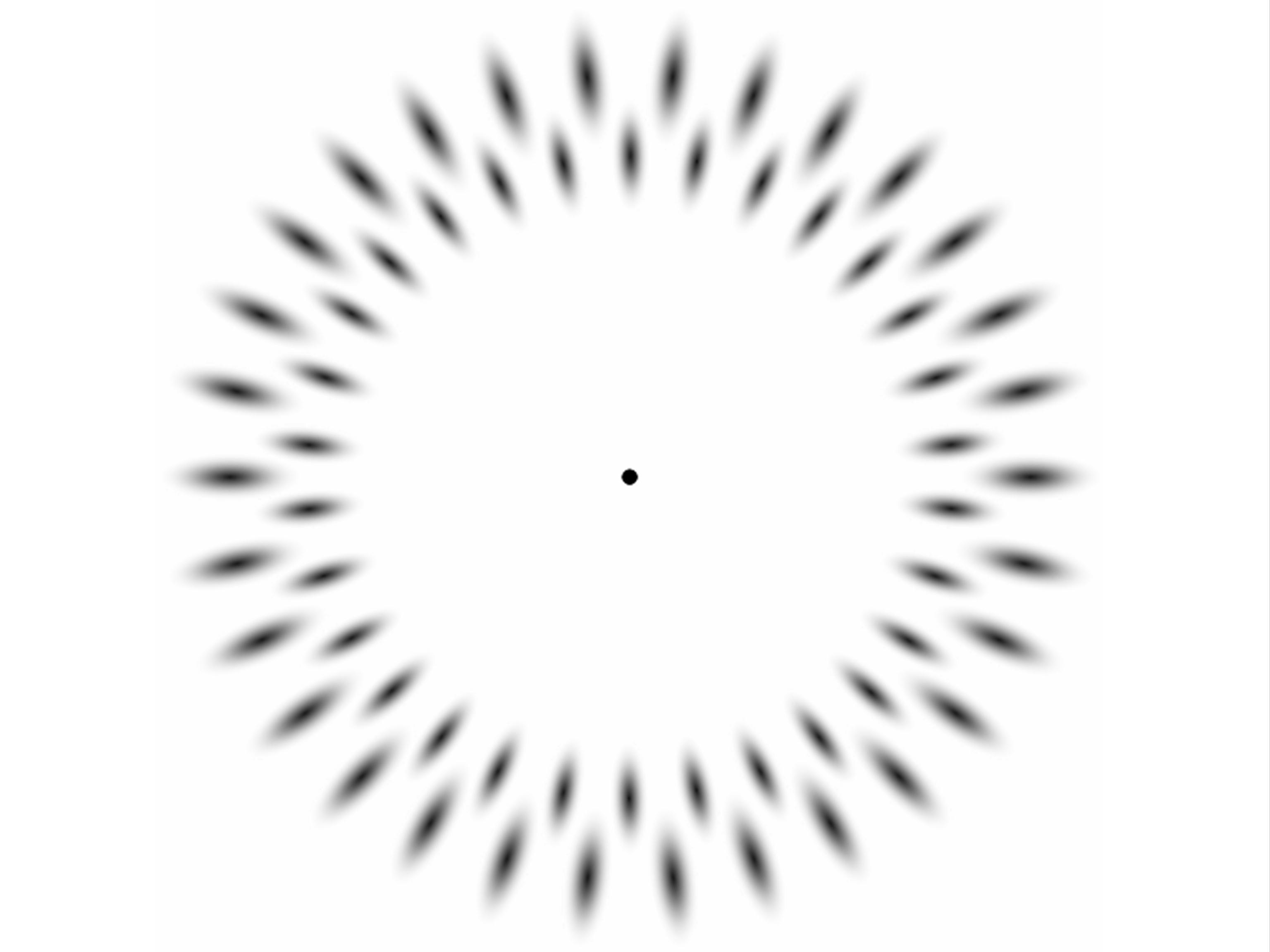 black dots on white background