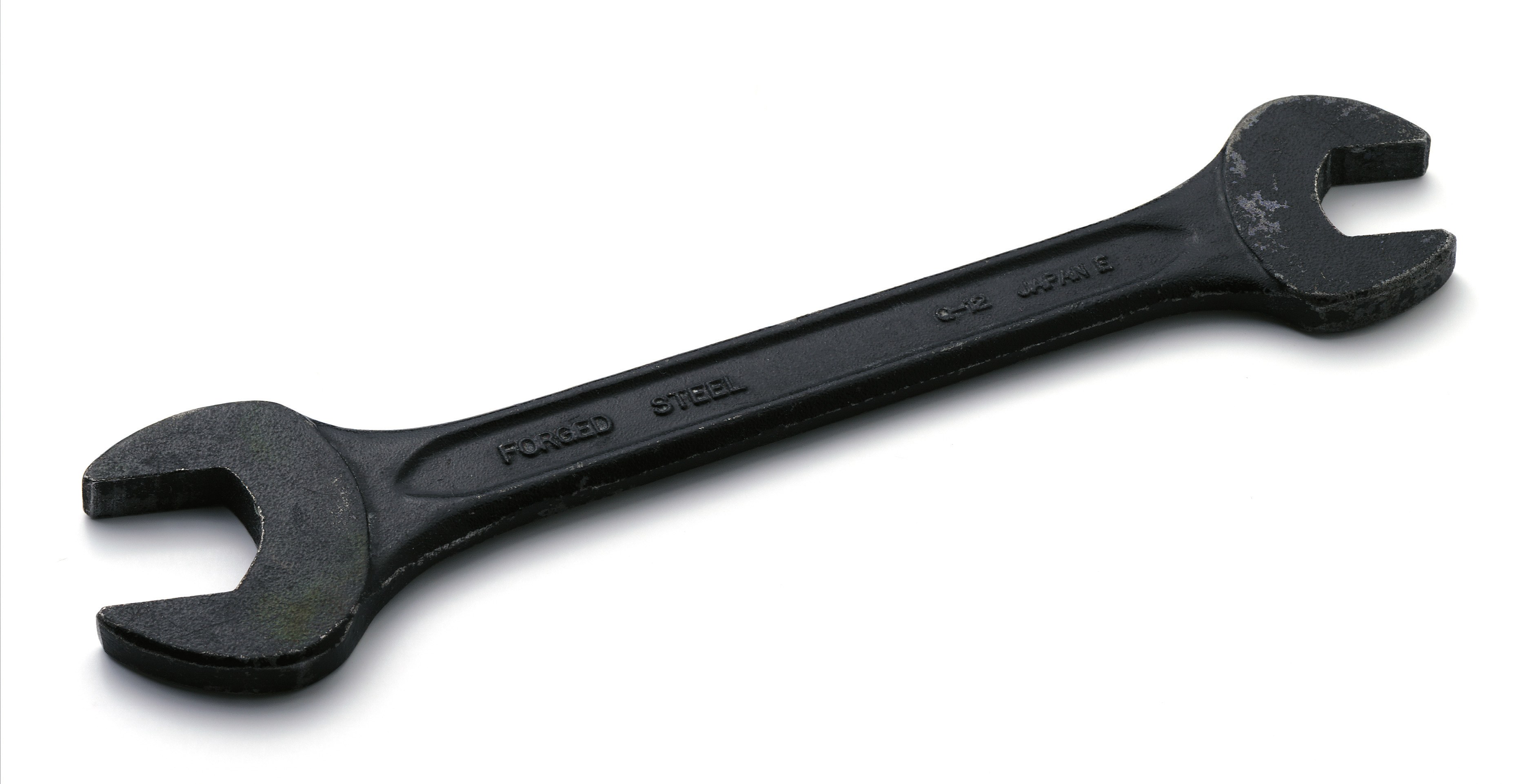 black double-ended wrench