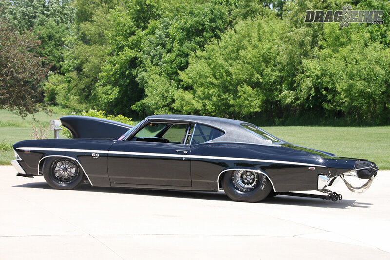 Black Drag Racing Car — Calm, Afternoon