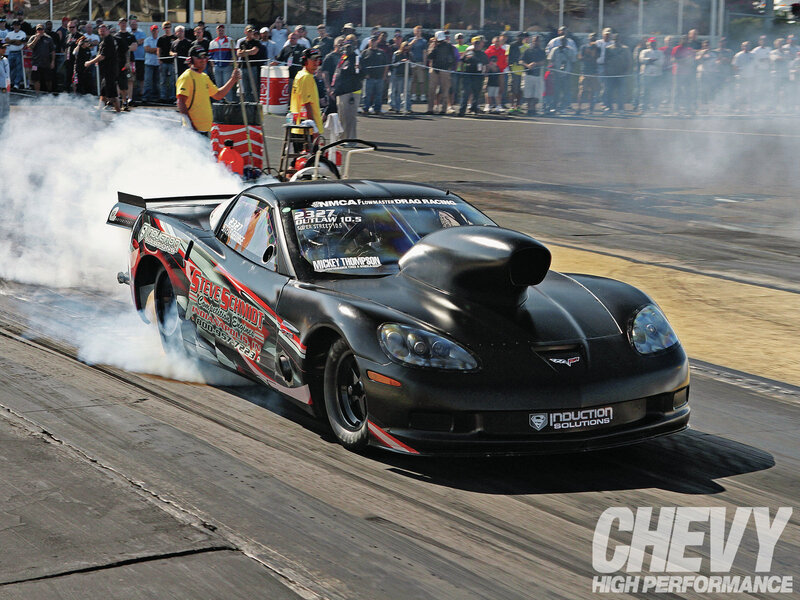 Black Drag Racing Car — Dynamic, Afternoon, Photograph
