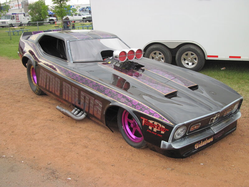 Black Drag Racing Car — Showcase, Afternoon