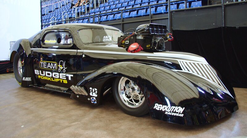 Black Drag Racing Car — Showcase