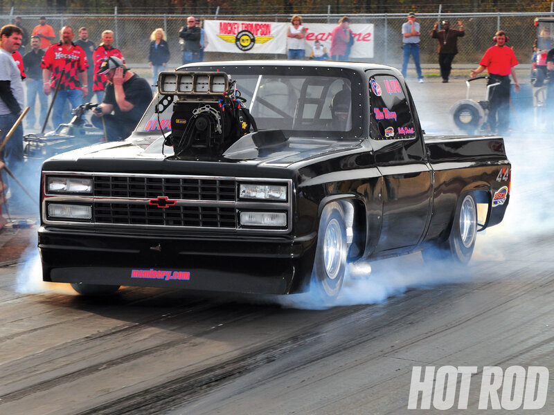Black Drag Truck