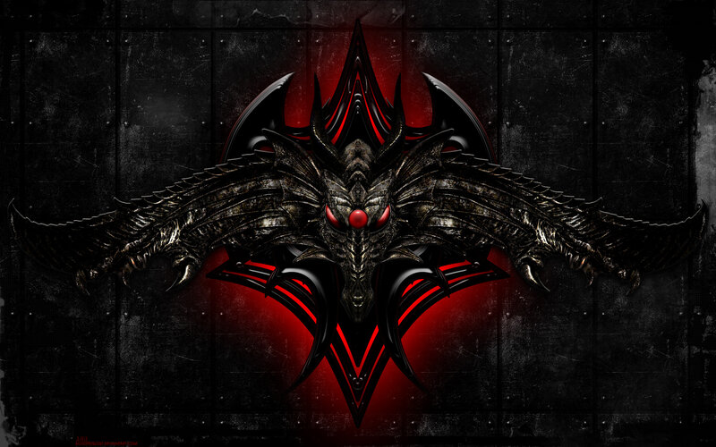 Black Dragon Emblem — Dark, Digital Art
