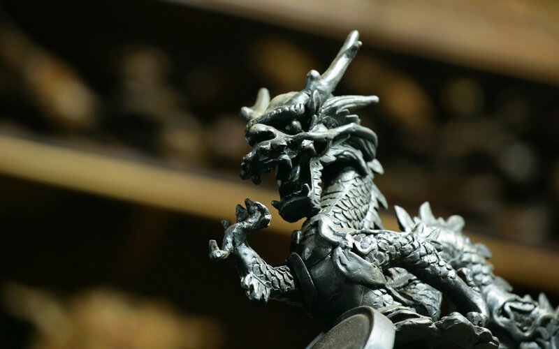 Black Dragon Figurine