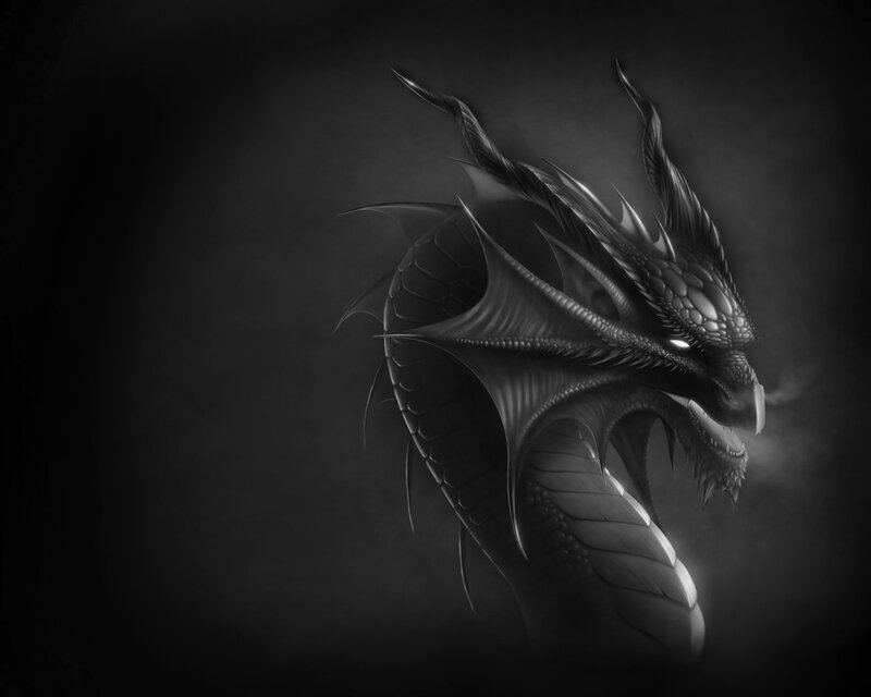 Black Dragon Head — Dramatic