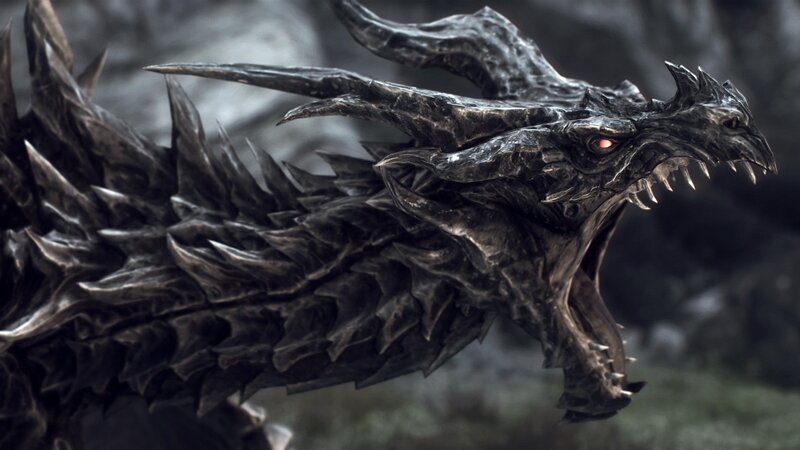 Black Dragon Head — Menacing
