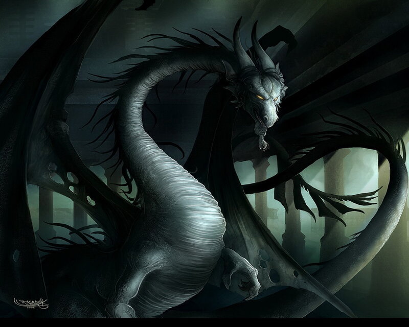 Black Dragon in Ruins