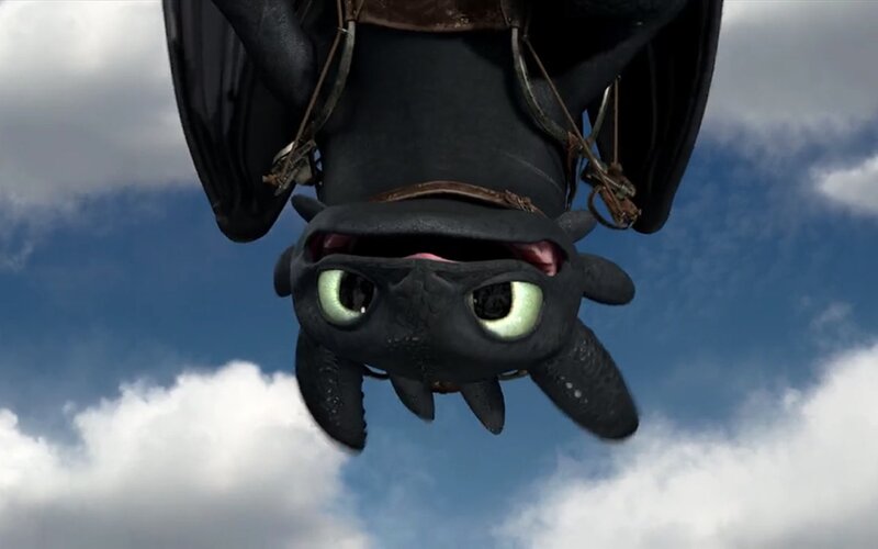 Black Dragon in Sky