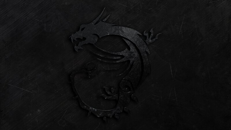 Black Dragon Logo — Dark, Digital Art