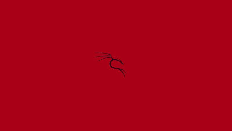 Black Dragon Logo — Red, Minimalist