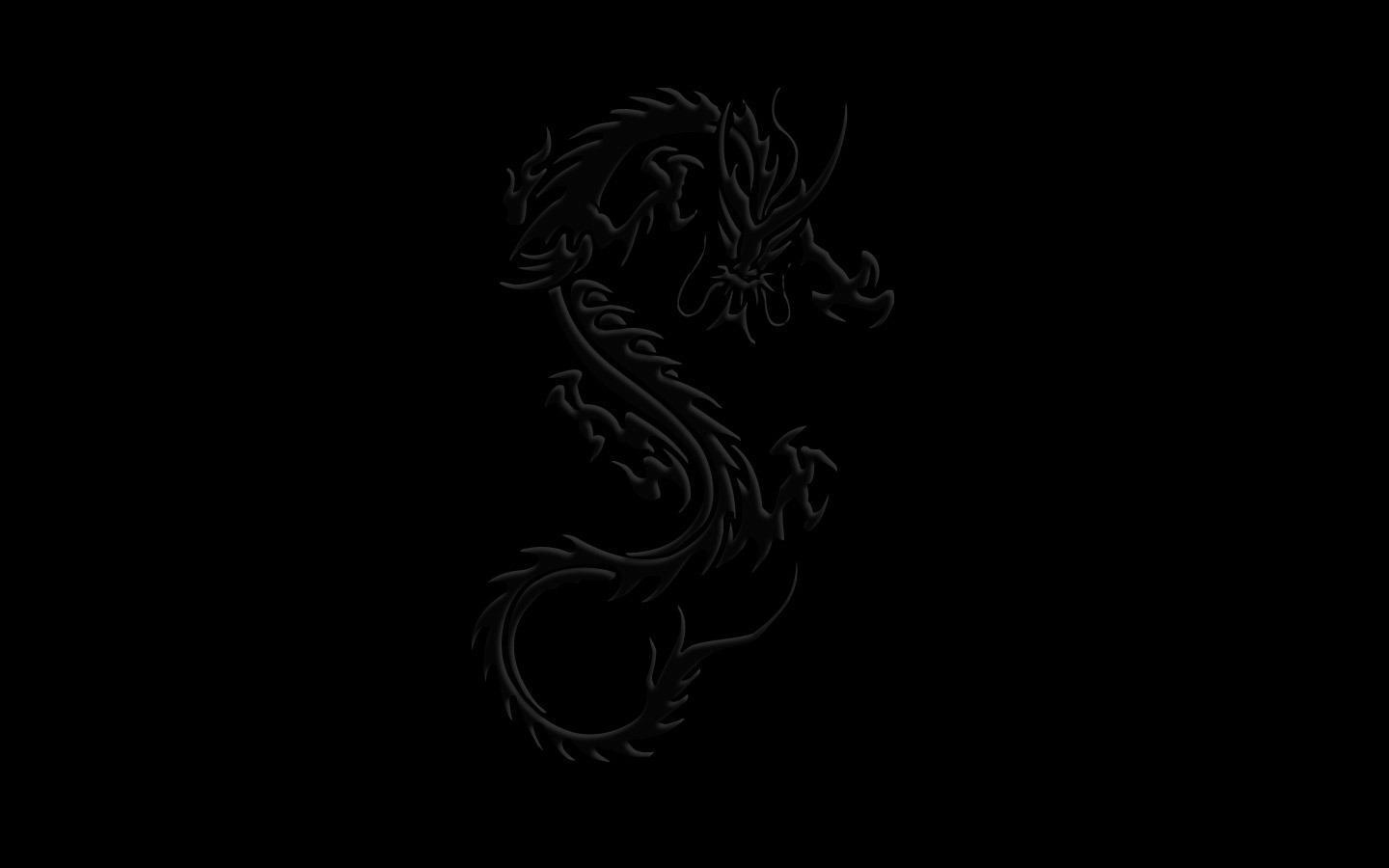 black dragon silhouette