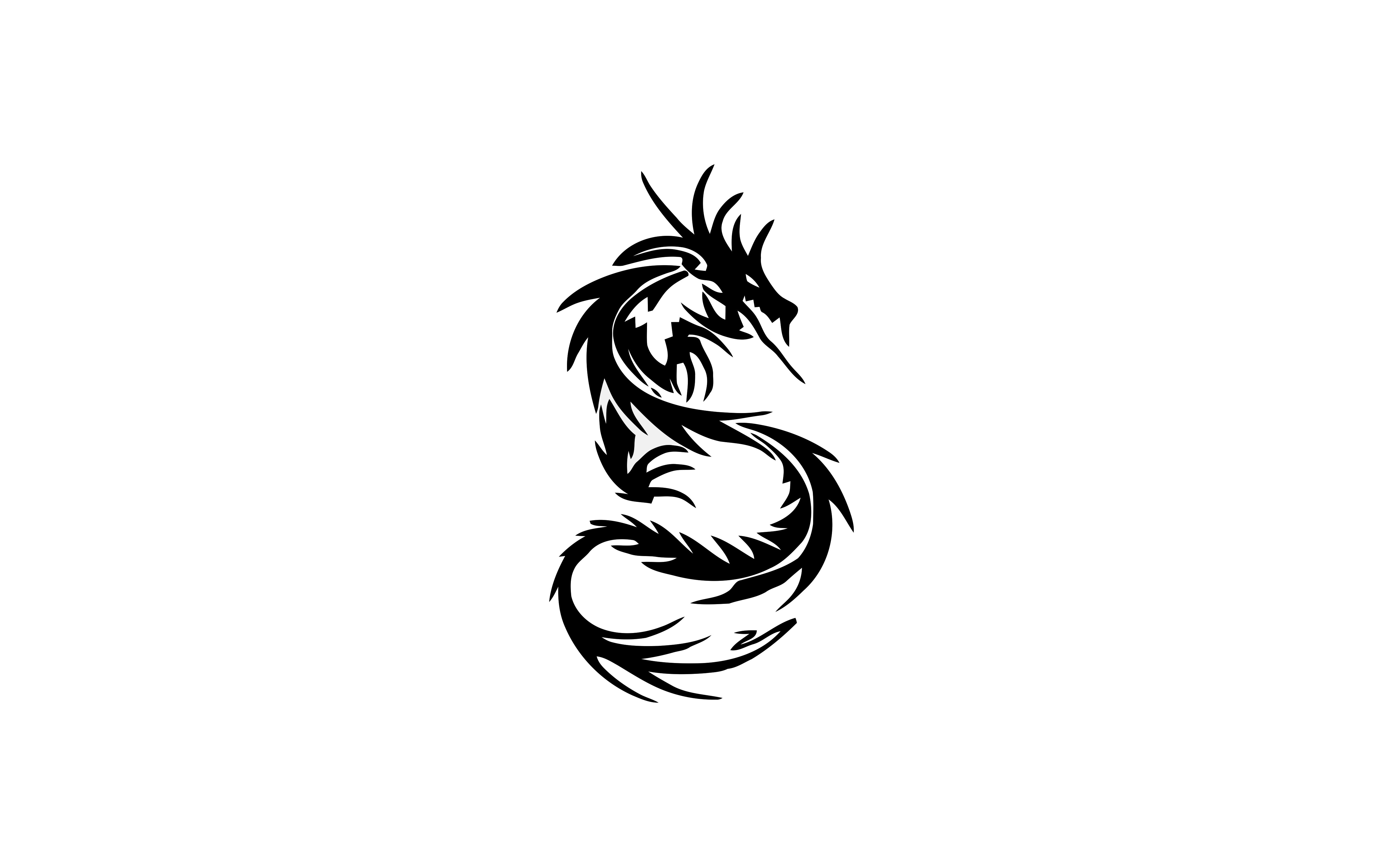 black dragon tattoo design