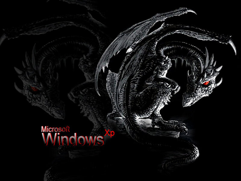 Black Dragon with Red Eyes — Dramatic