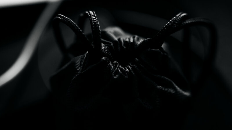 Black Drawstring Bag