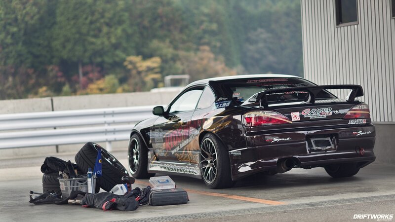 Black Drift Car — Calm, Autumn