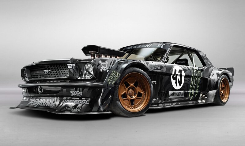 Black Drift Car — Dramatic, Photograph