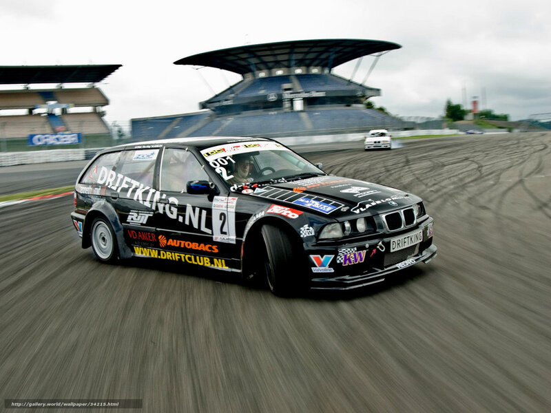Black Drift Car — Dynamic, Afternoon