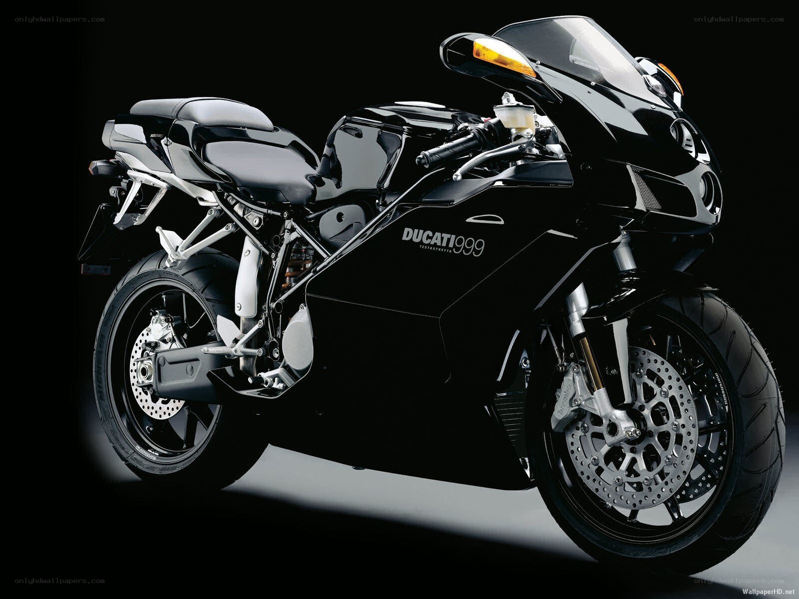 Black Ducati 999 motorcycle