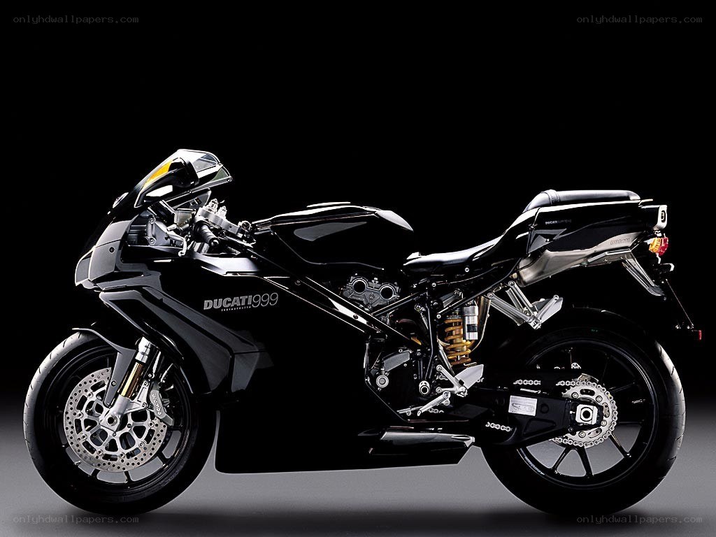 Black Ducati 999 motorcycle