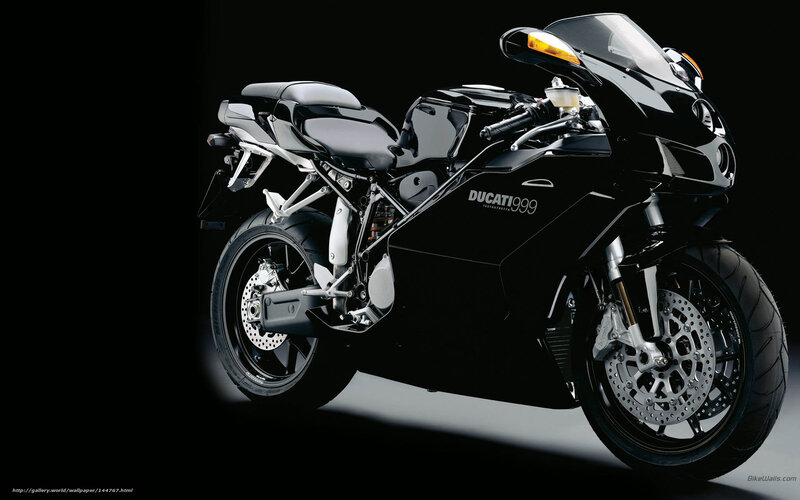 Black Ducati 999 motorcycle