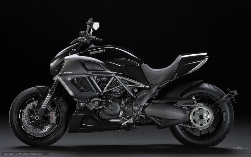 Black Ducati Diavel Motorcycle — Dramatic, Photograph, Seat