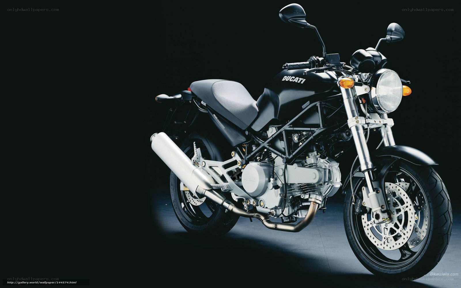 Black Ducati motorcycle