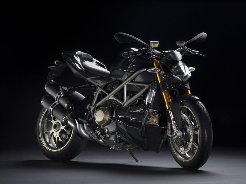 Black Ducati motorcycle