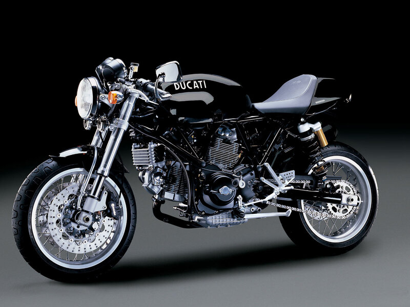 Black Ducati motorcycle