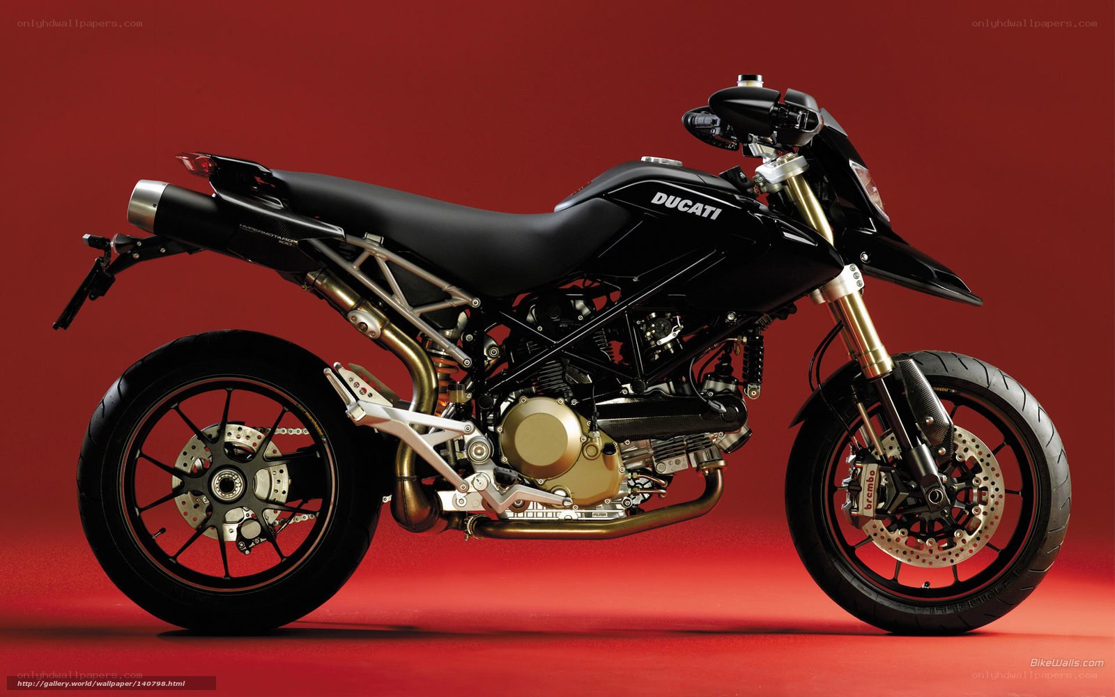 Black Ducati motorcycle