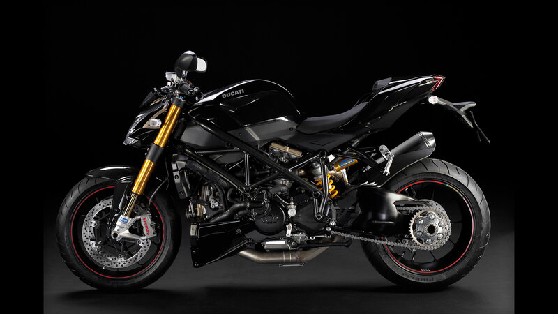Black Ducati motorcycle