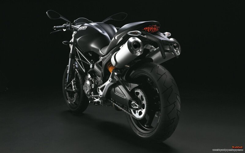 Black Ducati motorcycle