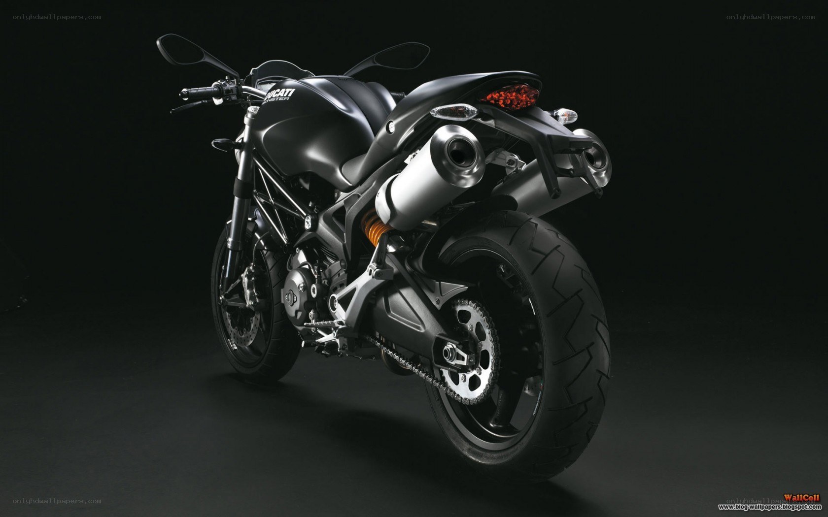 Black Ducati motorcycle