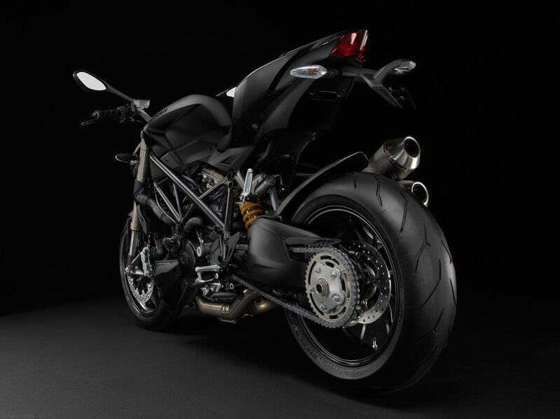 Black Ducati motorcycle