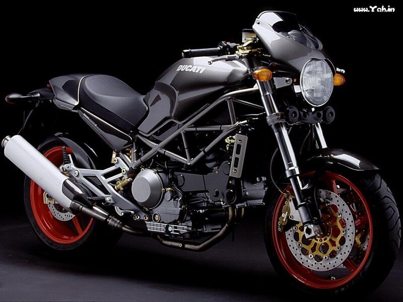 Black Ducati motorcycle