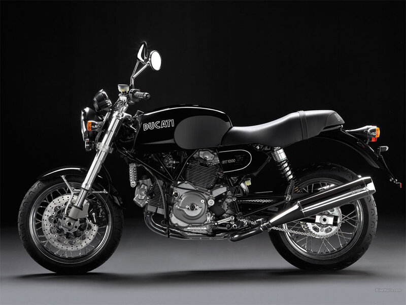 Black Ducati motorcycle