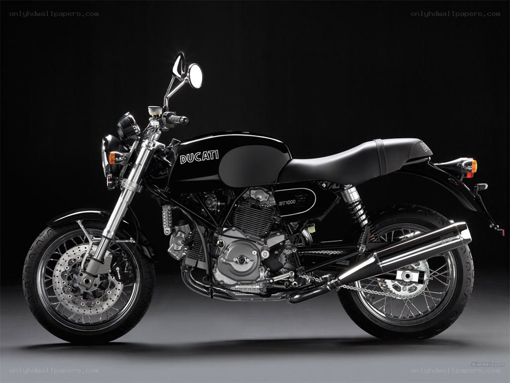 Black Ducati motorcycle