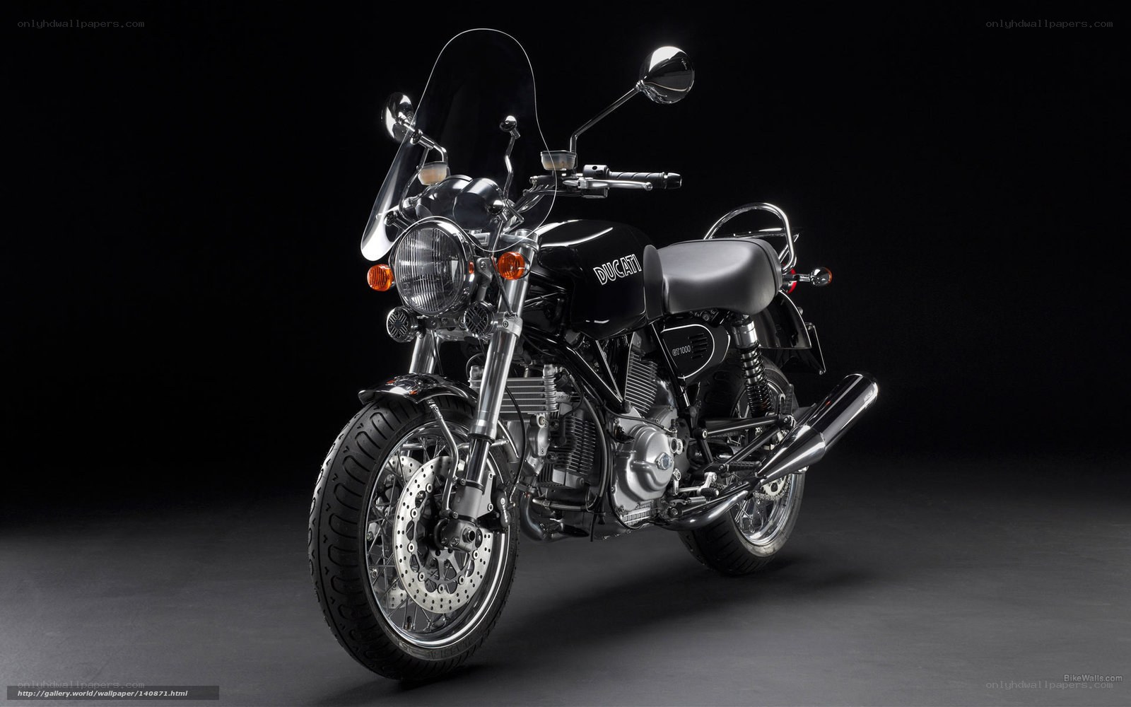 Black Ducati motorcycle