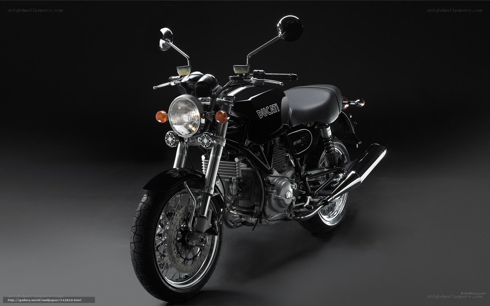 Black Ducati motorcycle