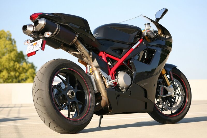 Black Ducati Motorcycle — Calm