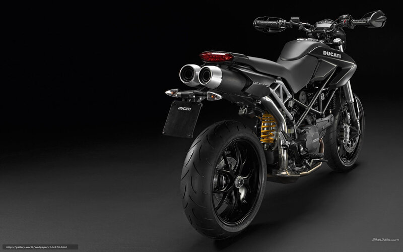 Black Ducati Motorcycle — Dramatic, Photograph, Exhaust Pipes