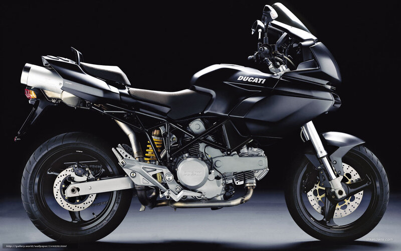 Black Ducati Motorcycle — Dramatic, Photograph, Exhaust, Seat