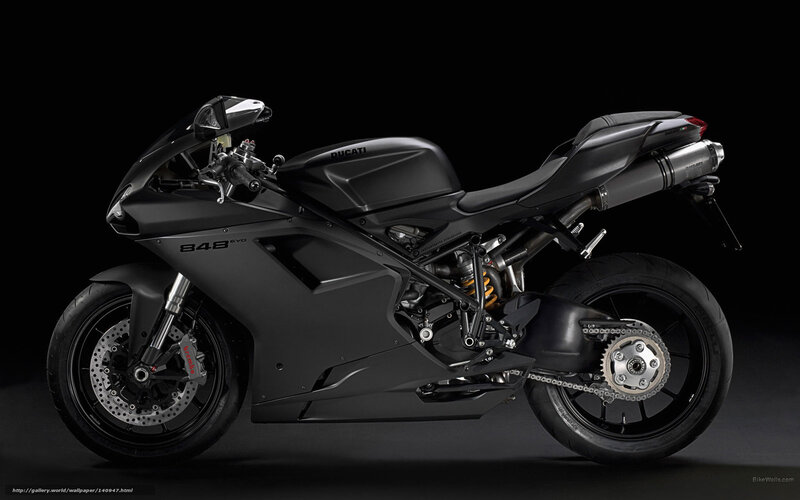 Black Ducati Motorcycle — Dramatic, Photograph, Exhaust